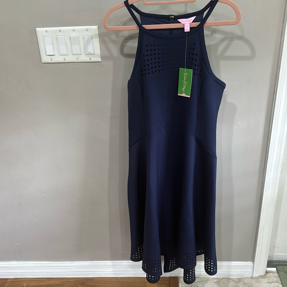 New with tags, Lily Pulitzer midi dress navy